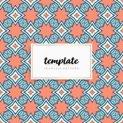 Background mandala seamless pattern vector