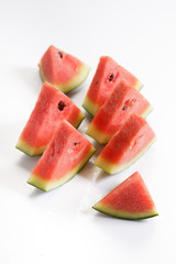 watermelon.  Fresh Watermelon on white background