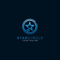 Star Blue Logo design template