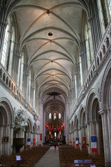 Bayeux, France. Interior of the Cathedral of the Blessed Virgin Mary (Cathedrale Notre-Dame de Bayeux)