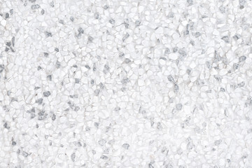Gravel stone  texture on concrete wall  white or grey with black seamless light bright blank background