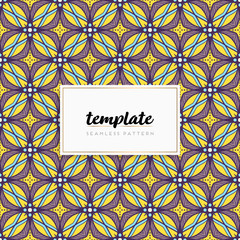 Background mandala seamless pattern vector