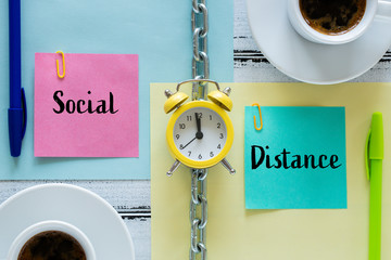 pages separated by a chain with the words 