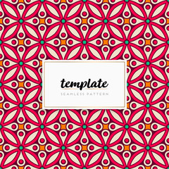 Background mandala seamless pattern vector