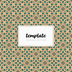 Background mandala seamless pattern vector