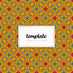 Background mandala seamless pattern vector