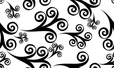 seamless floral pattern on white background.