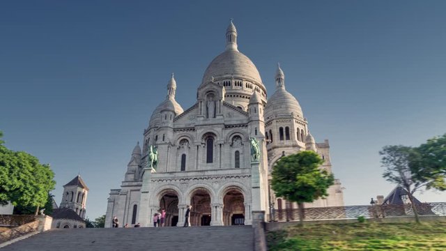hyperlapse, Basilica of the Sacre Coeur, Montmartre, Paris