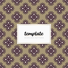 Background mandala seamless pattern vector