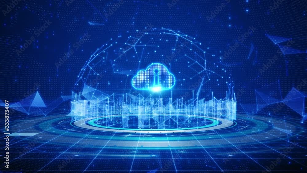 Poster digital data network connection cloud computing and global communication. 5g high speed connection d