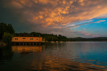 Tramonto sul lago di Viverone