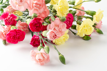 Fresh Carnation Flower Bouquet Dianthus or Schabaud