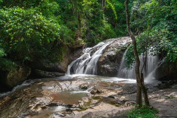 Naklejka na ściany i meble Mae Sa waterfall national park in Mae Rim, Chiang Mai, Thailand