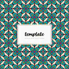 Background mandala seamless pattern vector