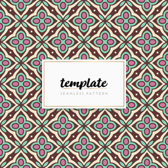 Background mandala seamless pattern vector