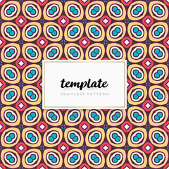 Background mandala seamless pattern vector