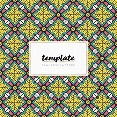 Obraz premium Background mandala seamless pattern vector