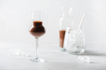 Sweet chocolate liqueur