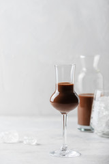 Sweet chocolate liqueur