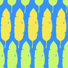 Funky Tropical Vector Seamless Pattern. Painted Floral Background. Elegant Male Shirt Female Dress Texture. 