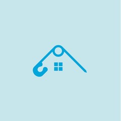 Home logo. Real estate logo. Roof design icon template. Vector illustrations