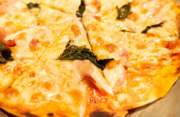 とても美味しそうなピザの写真