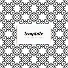 Background mandala seamless pattern vector