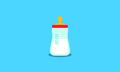 Baby Milk Bottle Flat Icon 