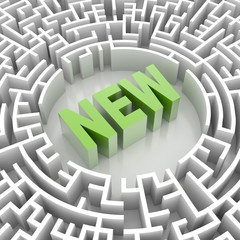 Conceptual maze, challenge and risk metaphor; original 3d rendering