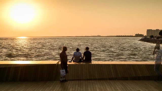 Izmir, karsiyaka. Turkey 4K Timelapse. 
Beautiful city Izmir.
