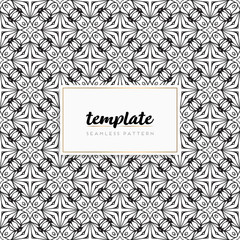 Background mandala seamless pattern vector