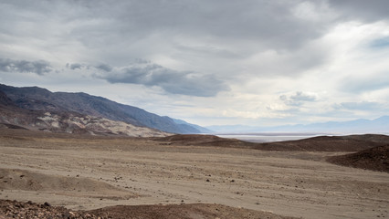 road amid the mountains at Death valley