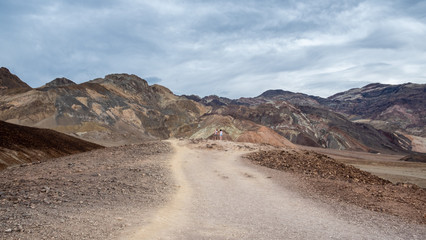 road amid the mountains at Death valley