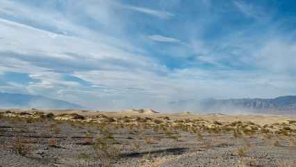 Dune, sand and sandstone in the desert