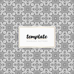 Background mandala seamless pattern vector