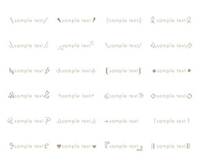 おしゃれな手書きの見出しやタイトルの装飾/素材/タイトル