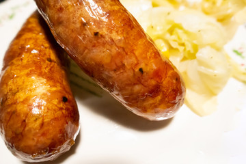 美味しそうなウインナーの写真