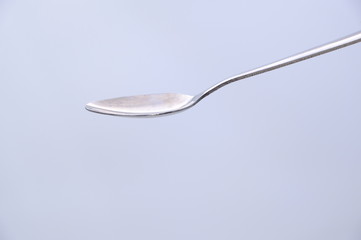 fork and spoon isolated on white background