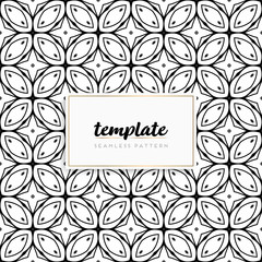 Background mandala seamless pattern vector