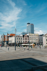 Obraz premium Rynek w Katowicach Polska