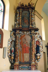 Saint Helena altar at Saint Andrew's Church in Laz, Croatia