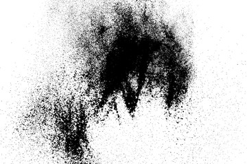 Fototapeta premium Black and white grunge background. Post-apocalyptic style texture. Digitally generated image. Vector design elements. Illustration, Eps 10.