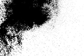 Black and white grunge background. Post-apocalyptic style texture. Digitally generated image. Vector design elements. Illustration, Eps 10.