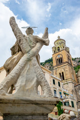 Naklejka premium Amalfi / Italy 05.26.2015.The Cathedral of San Andres in Amalfi