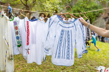 The traditional Romanian folklore blouse called IE and weared by both men and women