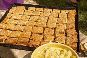 Placinta or Pie the traditional way of making homemade pie in Romania and Moldova