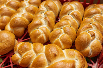 Traditional homemade bread Romanian and Moldova villagers way