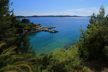 Fototapeta na wymiar Small bay near Hvar island, Croatia
