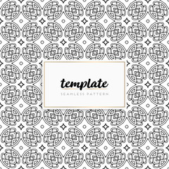 Background mandala seamless pattern vector