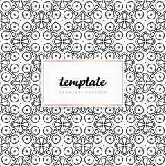 Background mandala seamless pattern vector